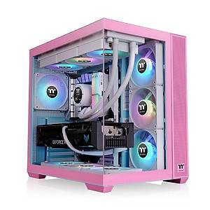 Thermaltake View 380 Bubble Pink 4x12cm ARGB Fanl� Bilgisayar Kasas�