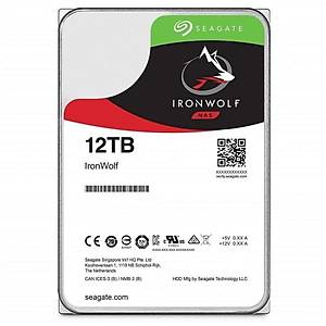 Seagate Ironwolf 3.5 12TB Sata 3.0 256MB 210MB/S RV Sens�r 7200RPM I� Y�k� 7/24 Nas Disk ST12000VN000 HDD & Harddisk