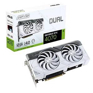 Asus RTX 4070 DUAL-RTX4070-12G-WHITE 12GB GDDR6X 192bit DLSS3 Ekran Kart�