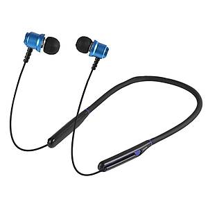 Asonic AS-XBK65 Siyah-Mavi Boyun Ask�l� M�knat�sl� Bluetooth+ TF Kart Spor Kulak i�i Kulakl�k