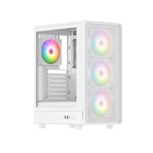 PowerBoost PB-A5065W-650w 80+ Bronze 4*ARGB Fan Mesh USB 3.0 Mid-T ATX Gaming Beyaz Kasa