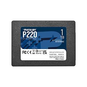 Patriot P220 1TB 550/500MB/s 2.5 �n� SATA3 SSD Disk (P220S1TB25)