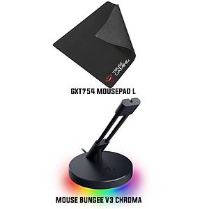Razer Mouse Bungee V3 Chroma RC21-01520100-R3M1 + Trust GXT 754 L Mousepad Bundle
