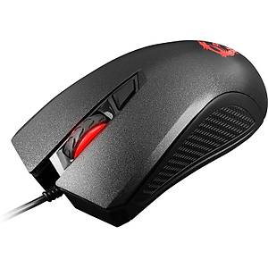 Msi GG Clutch GM10 Gaming Mouse 2.400 Dpi Optik Sensor 4 Renk (Tekerlek) K�rm�z� (Logo) Led Alt�n Kaplama USB Ba�lant� Oyuncu Mouse