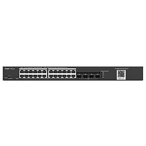 Ruijie RG-NBS3100-24GT4SFP-P 24Port 10/100/1000 Mbps Y�netilebilir PoE Gigabit Switch