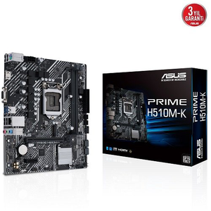 Asus Prime H510M-K 2xDDR4 M.2 10-11.Nesil LGA1200 Soket  Anakart