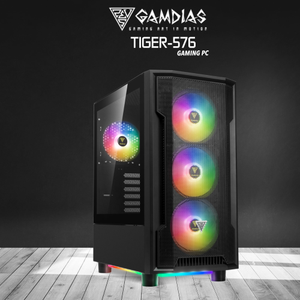 Gamdias TIGER-576 Ryzen 5 7600 16Gb DDR5 Ram 512Gb NVMe SSD GDDR5 RX580 Ekran Kart� 750W Free Dos Gaming  Bilgisayar