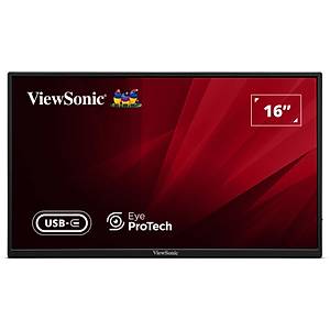 ViewSonic VA1650 16 in� 60Hz 7Ms HDMI+USB-C FullHD IPS Ta��nabilir Monit�r