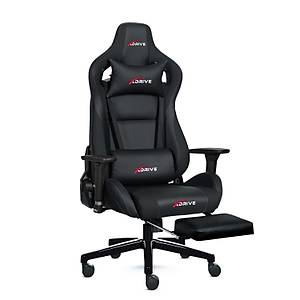 XDrive Akdeniz Ayak Uzatmal� Profesyonel Oyuncu Koltu�u Siyah