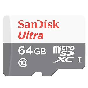 SanDisk Ultra 64GB 100MB/S SDSQUNR-064G-GN3MN Micro SD Haf�za Kart�