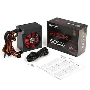 High Power Eco 500W 80+ Bronze G�� Kayna�� 12cm Fan
