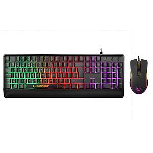 Rampage KM-99 Dobble Rainbow Backlight 7 Tu�lu 6400dpi Gaming Klavye Mouse Set