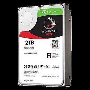 Seagate Ironwolf Pro 3.5 2TB Sata 3.0 128MB 195MB/S RV Sens�r 7200RPM 300TB/Y�l ��y�k� 7/24 E-Nas Data Kurtarmal� Disk ST2000NE0025 HDD & Harddisk