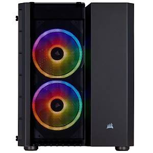Corsair CC-9011135-WW Crystal Serisi 280X RGB Temperli Cam Micro Atx Kup Bilgisayar Kasas� Siyah