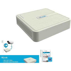 HiLook NVR-104H-D 4Kanal 4Mpix H265+ 1 HDD Deste�i 1080P Kay�t 60Mbps Bant Geni�li�i