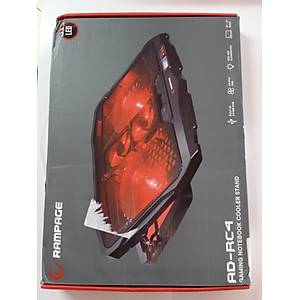 Addison Rampage AD-RC4 Siyah 2*125mm+2*70mm I��kl� Fan 15-17 Notebook So�utucu Stand (OUTLET)