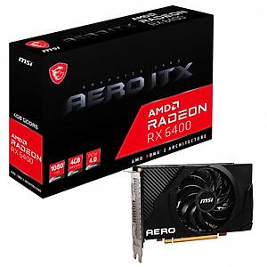 Msi RX 6400 Aero Itx 4Gb GDDR6 Hdmi Dp 64Bit