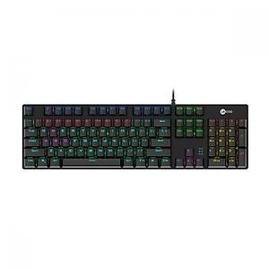 Lenovo Lecoo KG1101 Siyah Kablolu RGB LED Ayd�nlatmal� Gaming Mekanik Q Klavye