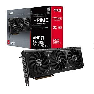 Asus Prime RX9070XT-O16G AMD Radeon RX 9070 XT 16GB GDDR6-256bit OC Ekran Kart�