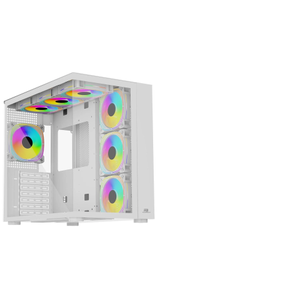 PowerBoost PB-SS02W Sea View USB 3.0 ATX 7 x ARGB Fanl� Beyaz Kasa