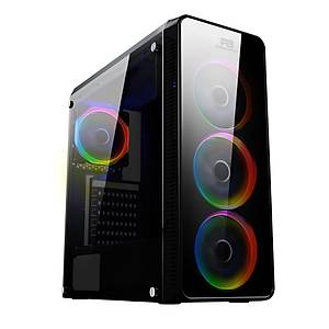 Power Boost VK-G3904S USB3.0 Arcylic Halo Rainbow RGB Fan Bilgisayar Kasas�