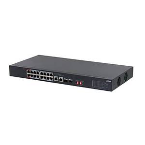 Dahua DH-S3218-16ET-135 16 PORT 16XFE-2XGE-2XGE/SFP 135W Y�netilemez Poe Switch