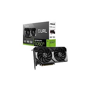 Asus RTX 5060 TI Dual OC Edition DUAL-RTX5060TI-O16G 128Bit GDDR7 16GB Ekran Kart�