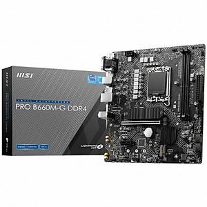 Ms� Pro B660M-G DDR4 4600(OC) M.2 mATX 1700p Anakart