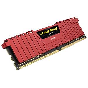 Corsair CMK16GX4M2A2400C16R 16GB (2X8GB) DDR4 2400MHz CL16 Vengeance Red LPX So�utuculu DIMM Bellek Ram