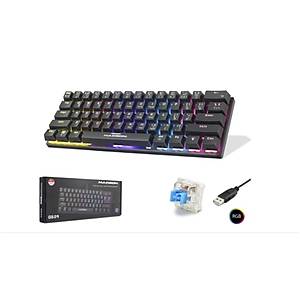 Hadron G509B Siyah Kablolu Mini Mekanik Blue Switch Rgb Oyuncu Klavyesi