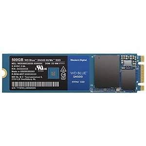 Western Digital 500GB Blue Series SSD m.2 NVMe WDS500G1B0C HDD &  Harddisk