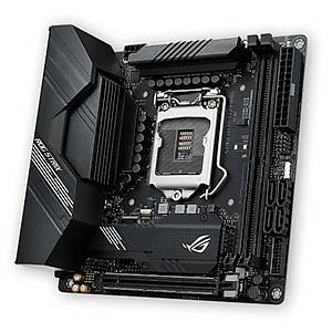 Asus Rog Strix H470-I Gaming Intel H470 LGA1200 DDR4 2933 DP HDMI �ift M2 USB3.2 AX Wifi + BT Aura RGB 2xLan Mini ITX Konsol Boyutun Anakart