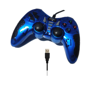 Platoon PL-2585 Double Shock Controller Usb Game Pad PC Oyun Kolu Mavi