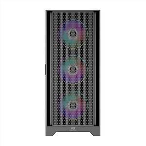 PowerBoost PB-P1600B USB 3.0 Mesh ARGB Fanl� Gaming Siyah Kasa  (PSU Yok)