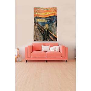 Multirenk Scream - ���l�k Leke Tutmaz Kadife Kuma� Duvar �rt�s� Duvar Hal�s� Tapestry