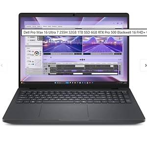 Dell Pro Max 16 MC16250_2 U7-255H 32GB 1TB SSD 6GB RTX PRO500 BlackWell Win11Pro Laptop �� �stasyonu