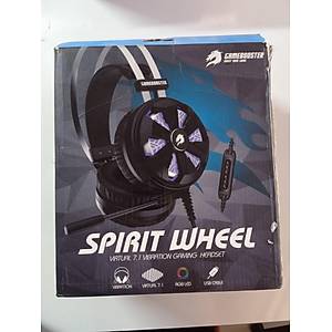 GameBooster H7 Spirit Wheel Rainbow RGB LED 7.1 Titre�imli Siyah Oyuncu Kulakl��� (OUTLET)