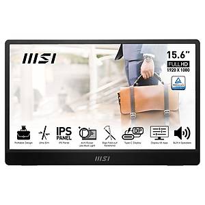 MSI Pro MP161 E2U 15.6in� 4ms FullHD IPS 60Hz Ta��nabilir Monit�r