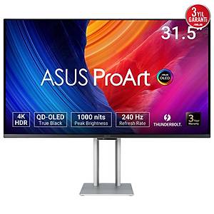 Asus ProArt PA32UCDM 31.5 in� 0.1ms 4K Pivot 240Hz QD-OLED Monit�r