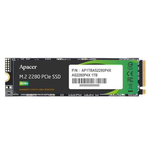 Apacer AS2280P4X-1 1TB 2100-1700 MB/s M.2 PCIe Gen3x4 SSD (AP1TBAS2280P4X-1)