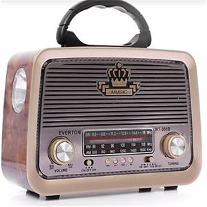 Everton RT-301 Bluetooth-USB-SD-FM �arjl�  Nostaljik Radyo El Fenerli