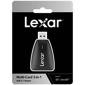Lexar LRW450UB USB 3.1 SD And MicroSD UHS-II �kili Haf�za Kart� Okuyucu