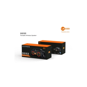 Lecoo DS153 Lenovo RGB Bluetooth Stereo IPX5 Ta��nabilir Boombox Siyah Speaker