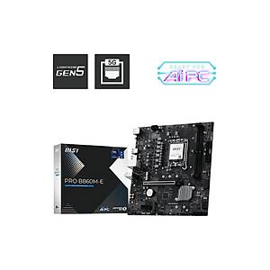 MSI Pro B860M-E DDR5 6400MHz(OC) �ntel 1851P mATX Anakart