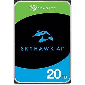 Seagate 20 Tb 3.5 Skyhawk AI Sata 512mb 7/24 ST20000VE003 Harddisk