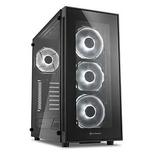 Sharkoon TG5 USB 3.0 4xLed Fanl� Pencereli Beyaz ATX Oyuncu Kasa