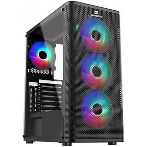 Gamebooster GB-M206B USB3.0 ARGB Fan Siyah Metal Kasa