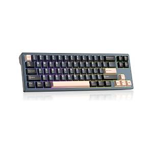 MageGee CAPTAIN72 68 Tu� RGB %65 TKL Hot-Swap Cnc Aliminyum Fairy Rabbit Manyetik Switch Kablolu Mekanik Oyuncu Klavyesi
