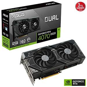 Asus RTX 4070 Super DUAL-RTX4070S-12G 12GB 192Bit Ekran Kart�