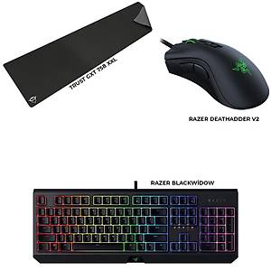 Razer Blackwidow + Razer Deathadder v2 + Trust GXT 758 Bundle